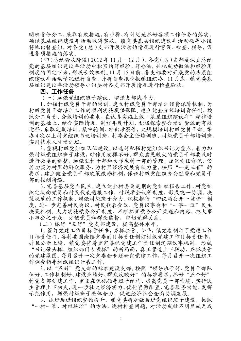 周巷镇开展基层组织建设年活动实施方案_第2页