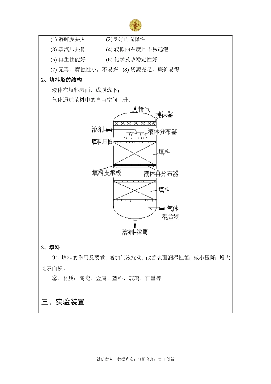 吸收-东华大学环境学院大三实验报告_第3页
