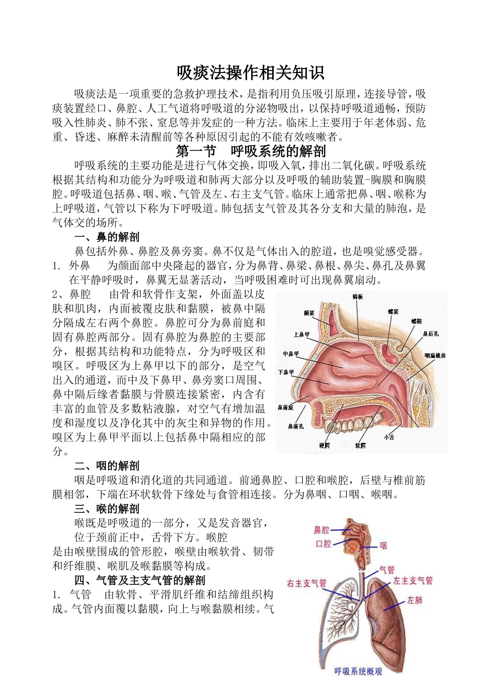 吸痰法操作及并发症_第1页