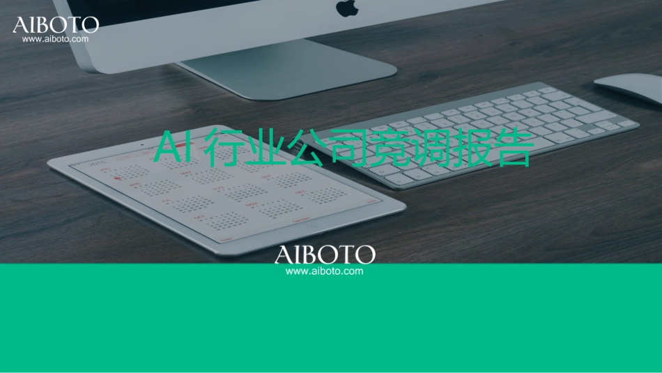 AI行业公司竞调报告_第1页
