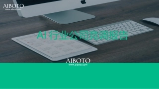 AI行业公司竞调报告