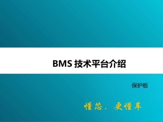 BMS技术平台介绍保护板