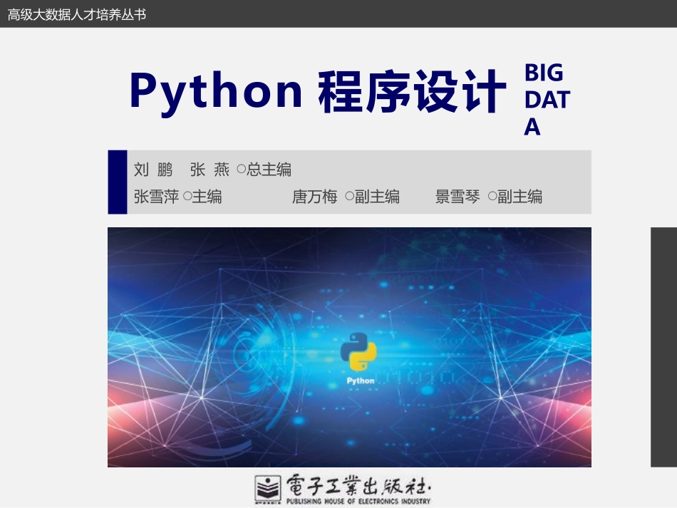 Python程序设计数据可视化_第1页