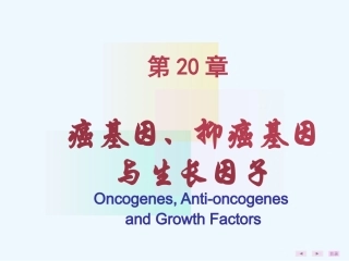 癌基因抑癌基因与生长因子