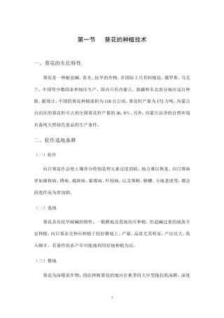 向日葵种植技术