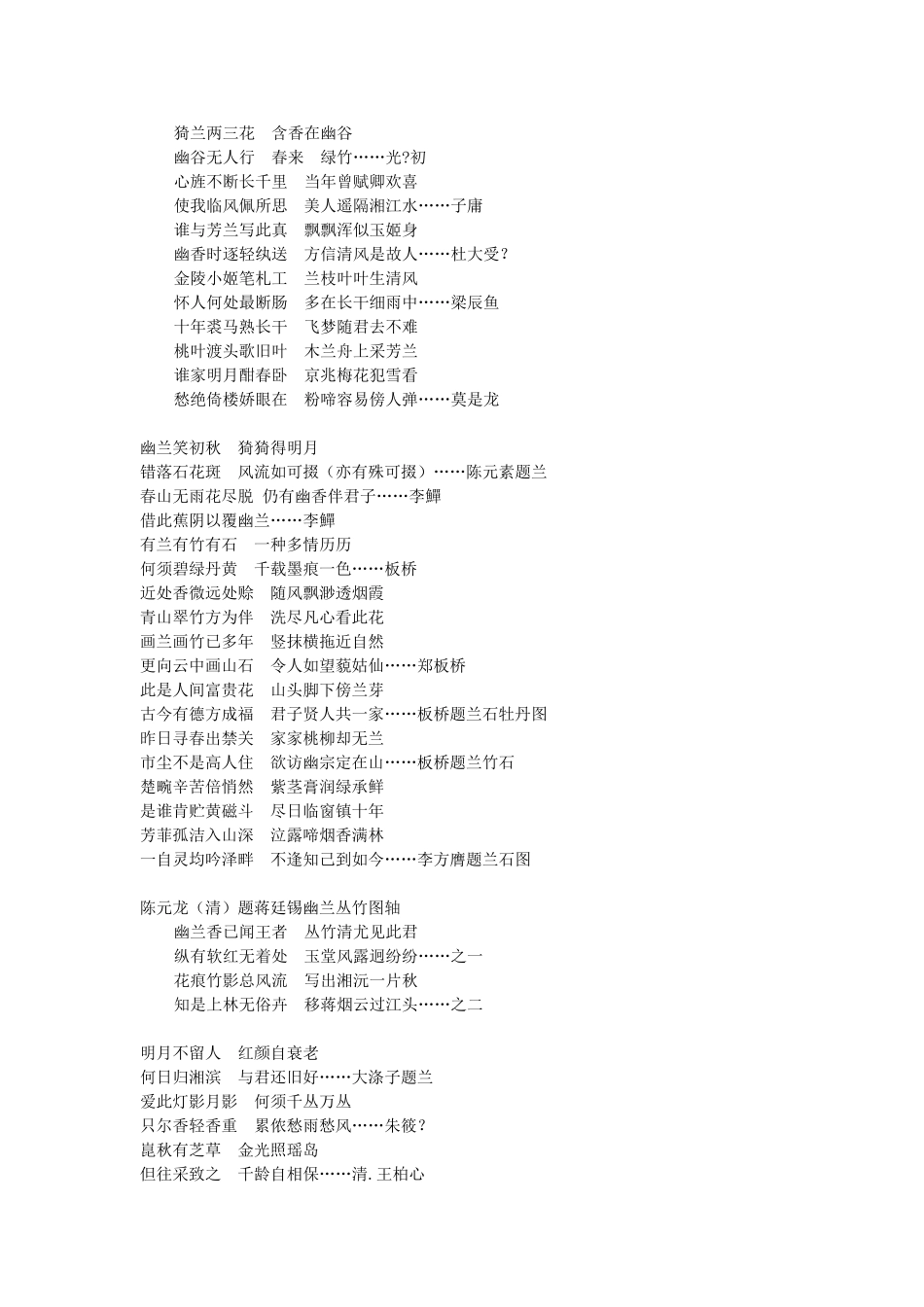 名家题兰诗句_第2页