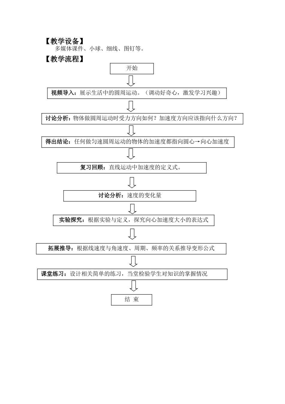 向心加速度教学设计_第3页