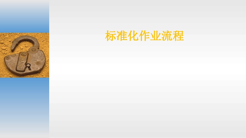 标准化作业流程_第1页