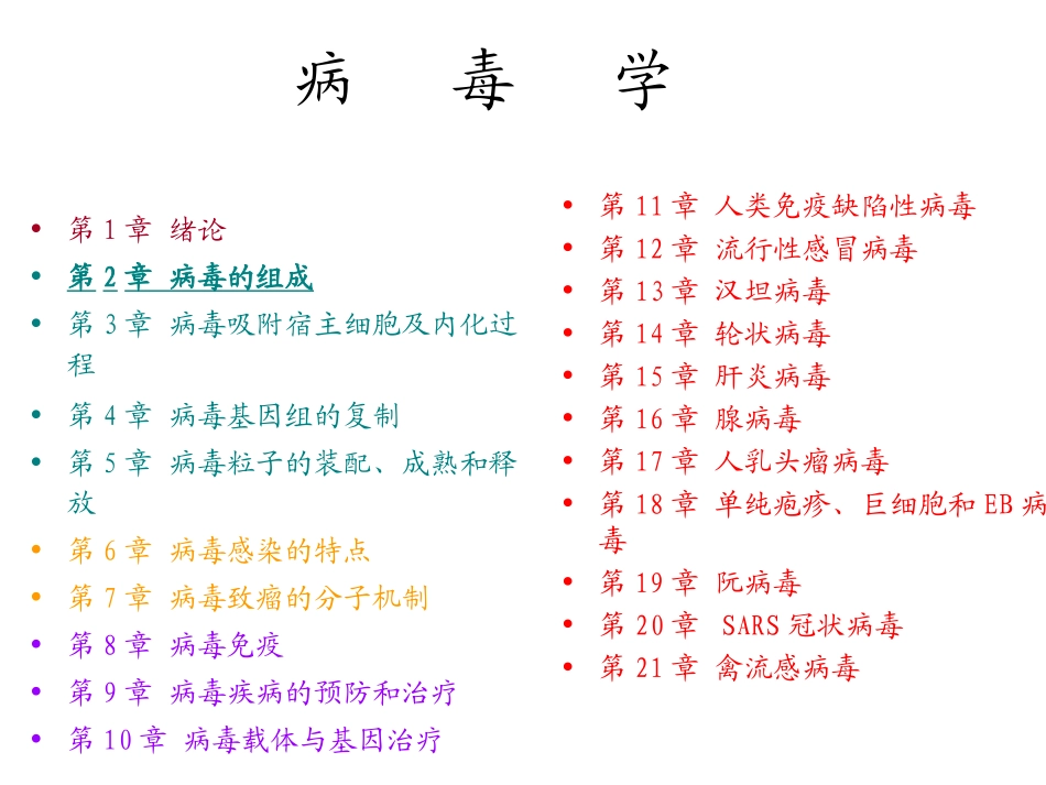 病毒的组成及基因组_第1页