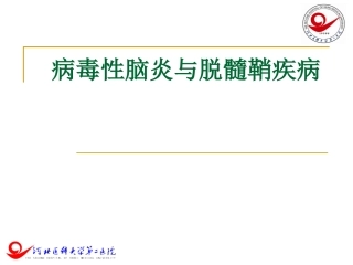 病毒性脑炎与脱髓鞘疾病