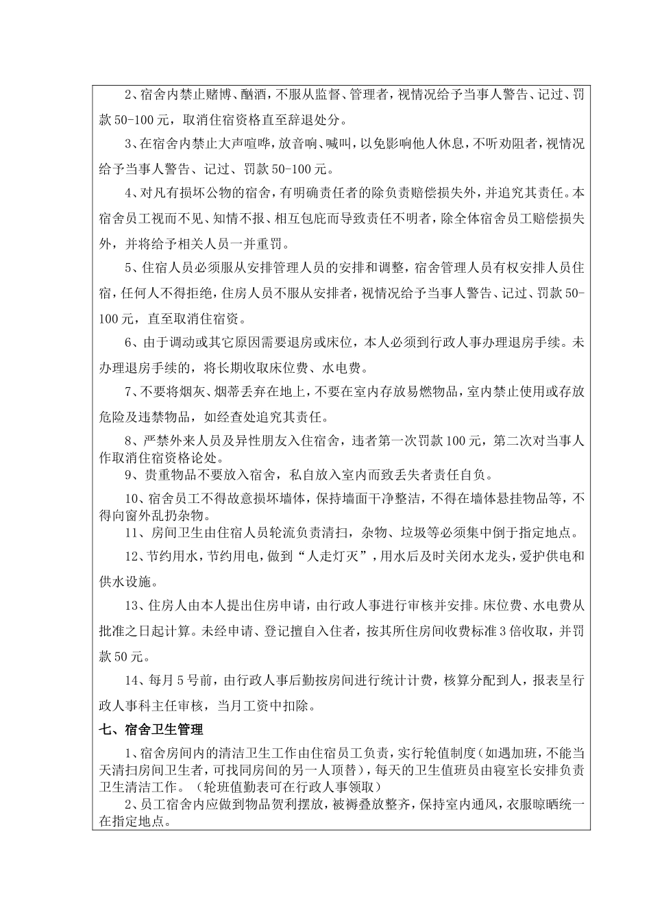 员工宿舍管理制度2017_第2页