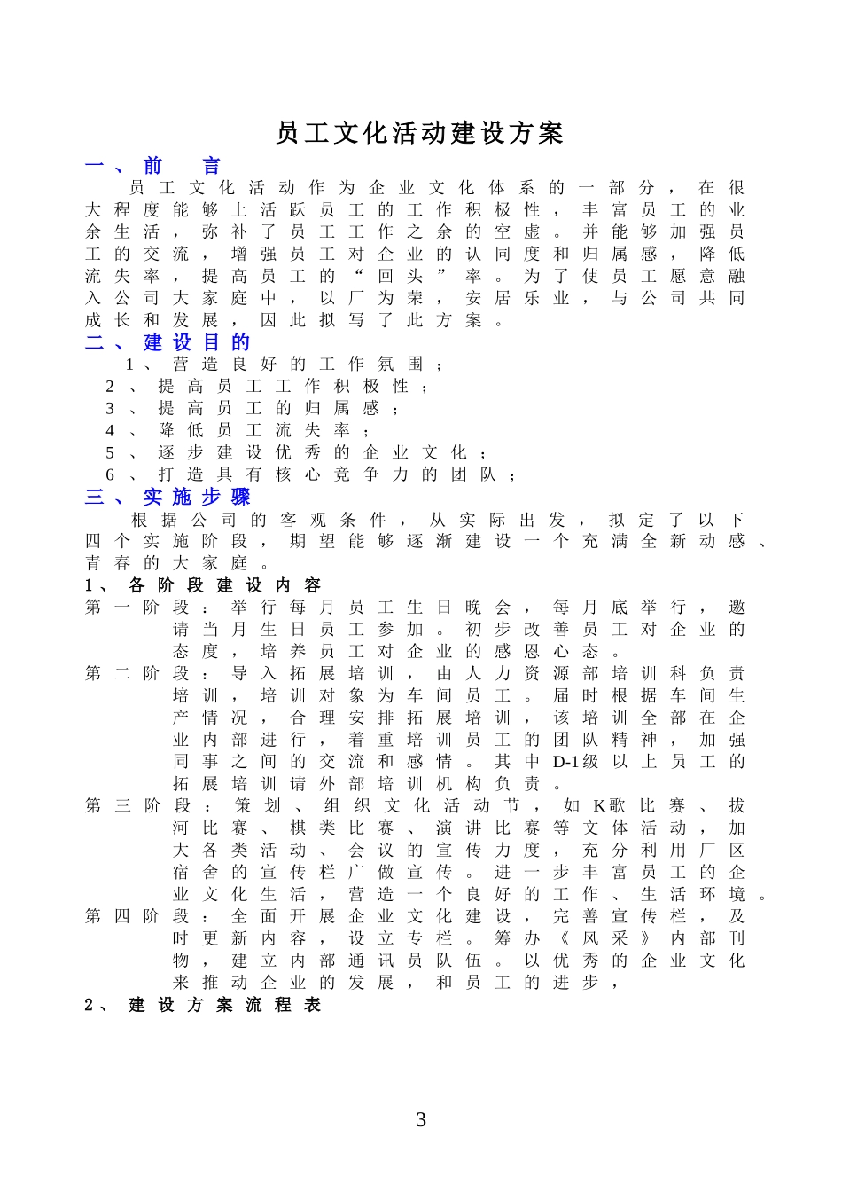员工文化活动建设方案_第3页
