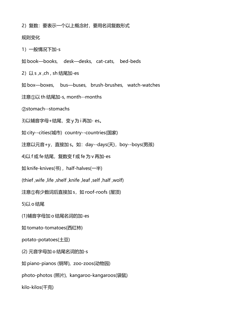 名词单复数的讲解-小学英语语法_第3页