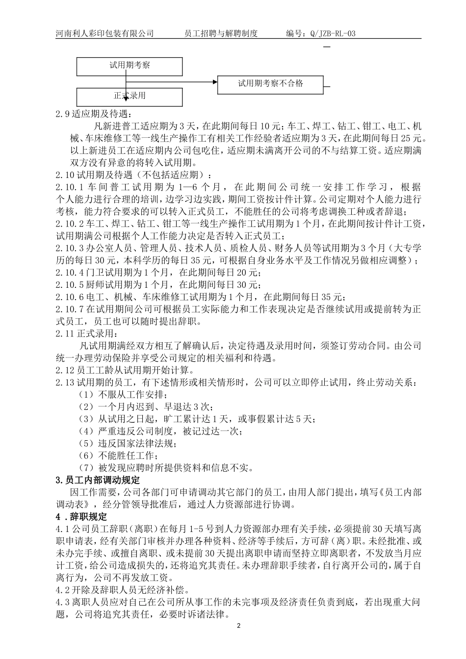 员工招聘与解聘制度_第2页