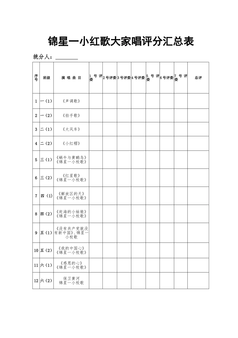 合唱比赛评分表_第2页