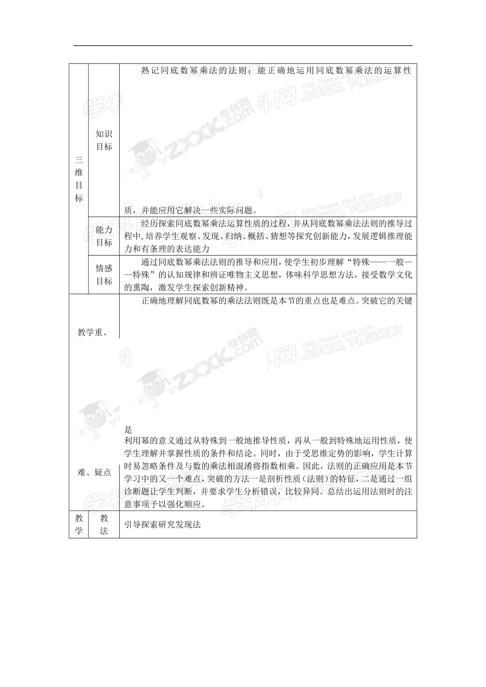 同底数幂的乘法教案_第2页