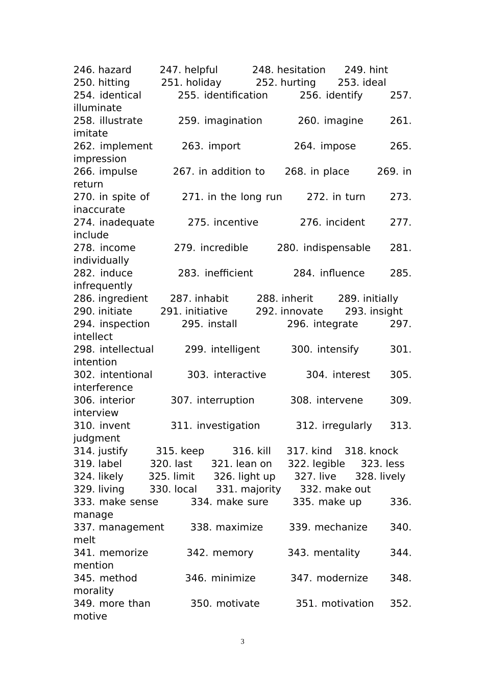 同等学力申请硕士学位英语考试高频词汇_第3页