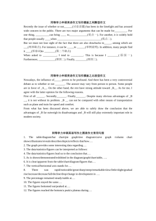 同等学力申硕英语作文写作模版