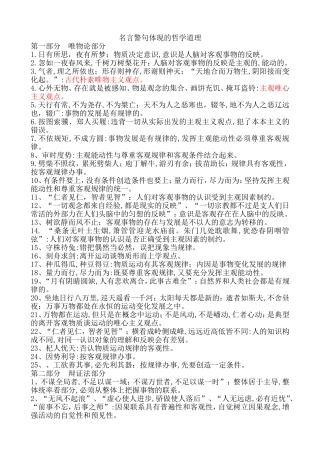 名言警句体现的哲学原理(同名4618)