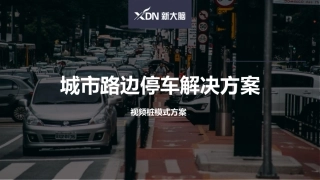 城市路边停车解决方案视频桩模式