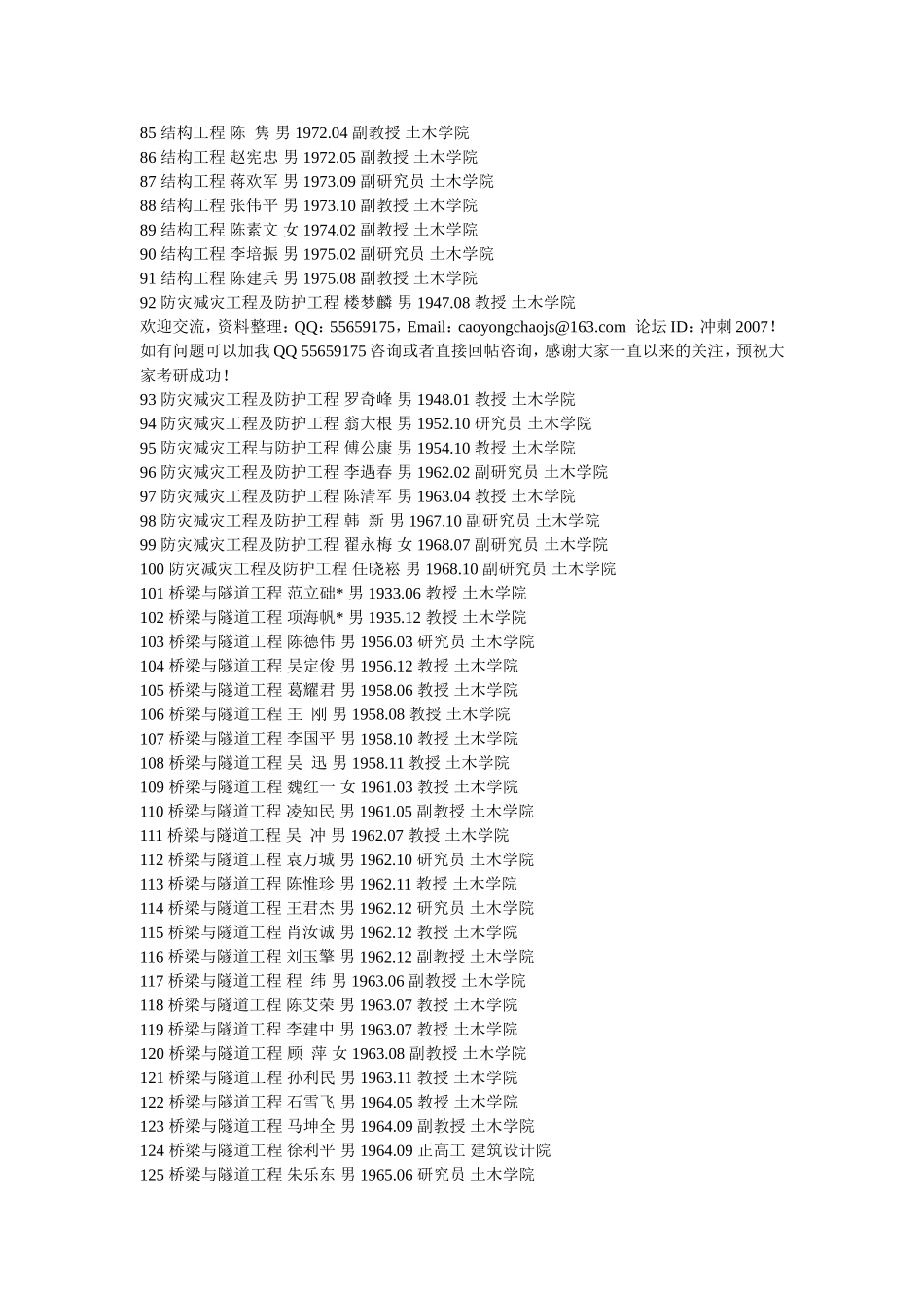 同济大学-土木学院-导师信息表_第3页
