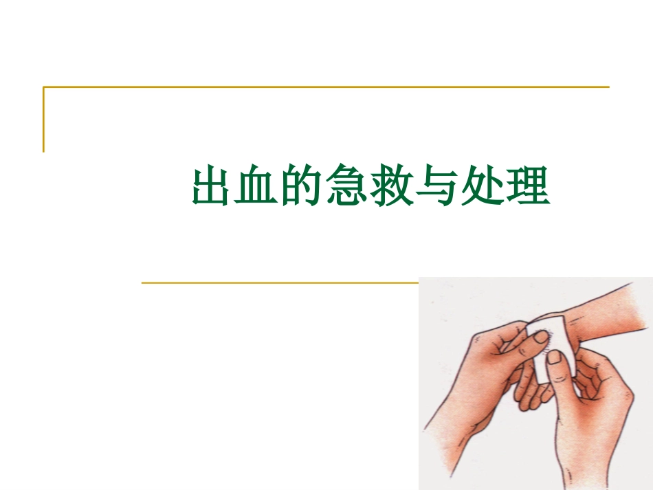 出血的急救与处理_第2页