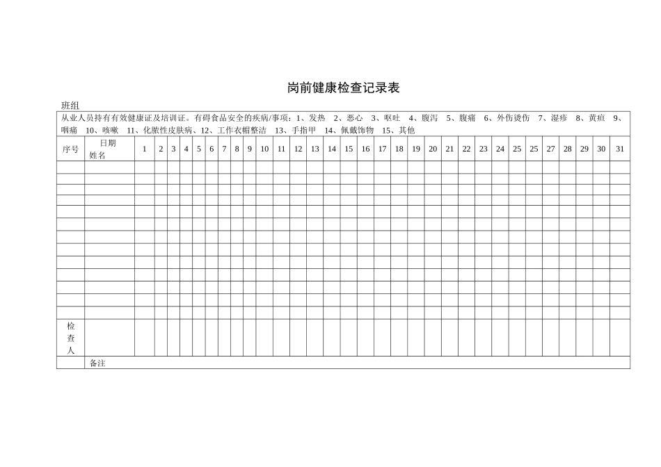 各项记录模板_第2页