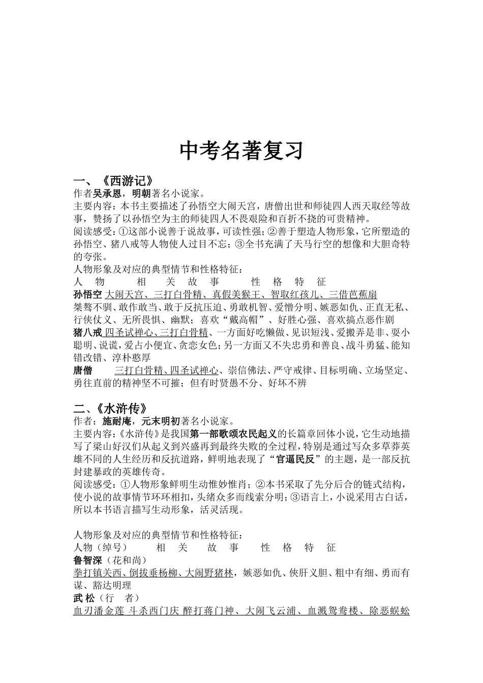 名著知识测试题_第3页