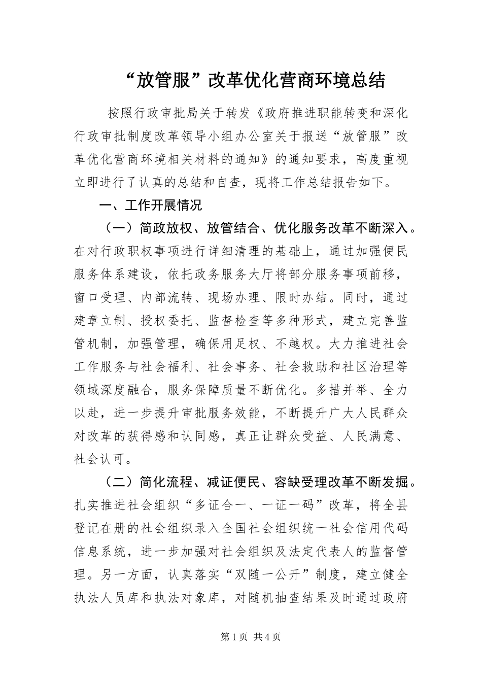 放管服改革优化营商环境总结_第1页
