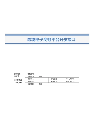 各大跨境电子商务平台开发接口(最新)