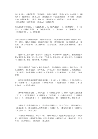 各种电影大片推荐