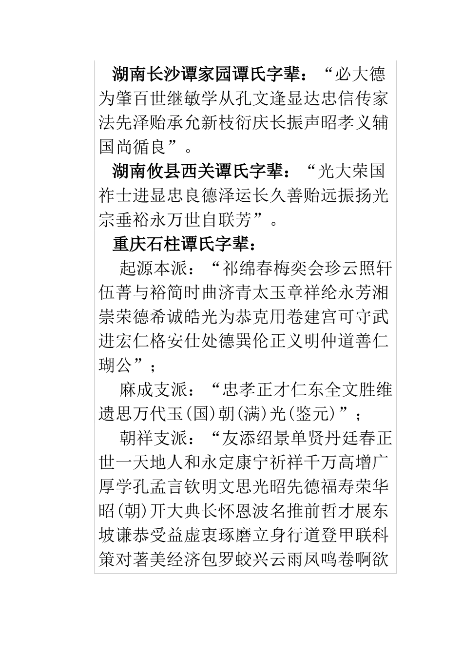 各地谭氏字辈_第3页