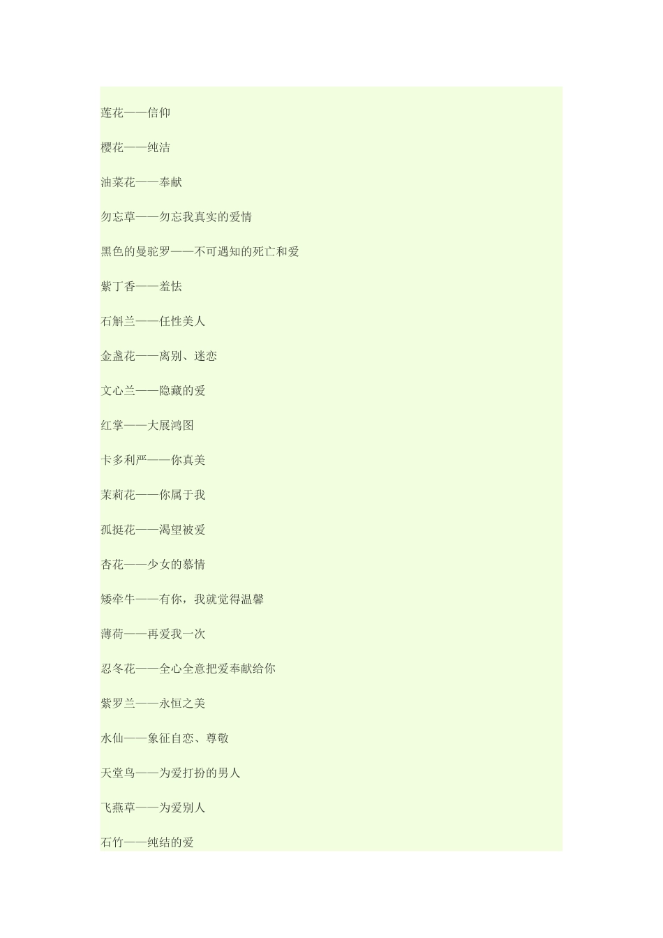 各种花代表含义_第3页
