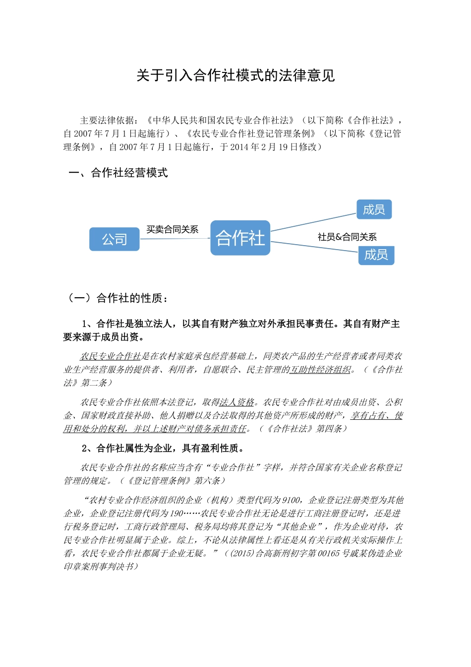 合作社相关法律整理_第1页