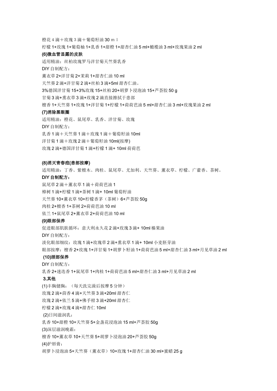 各种精油秘籍配方大全_第3页