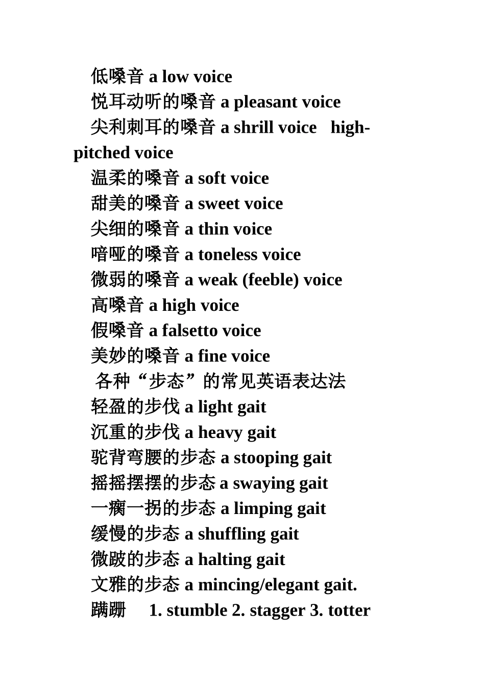 各种描述人外貌的英语表达方法_第2页