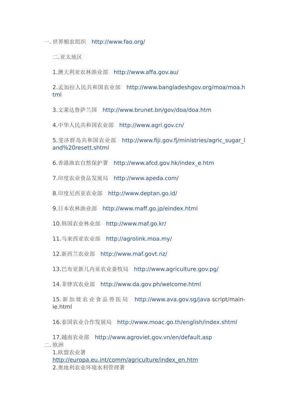 各国农业部网址_第1页