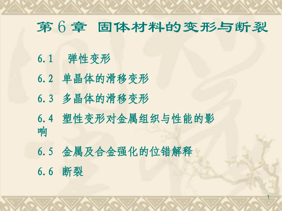 第六章固体材料的变形与断裂分解_第1页