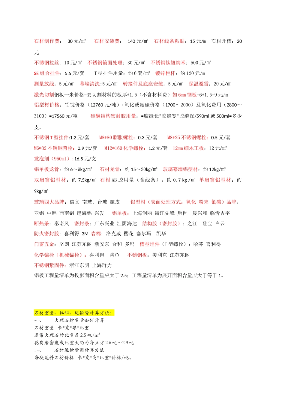 各种石材价格计算方法_第2页