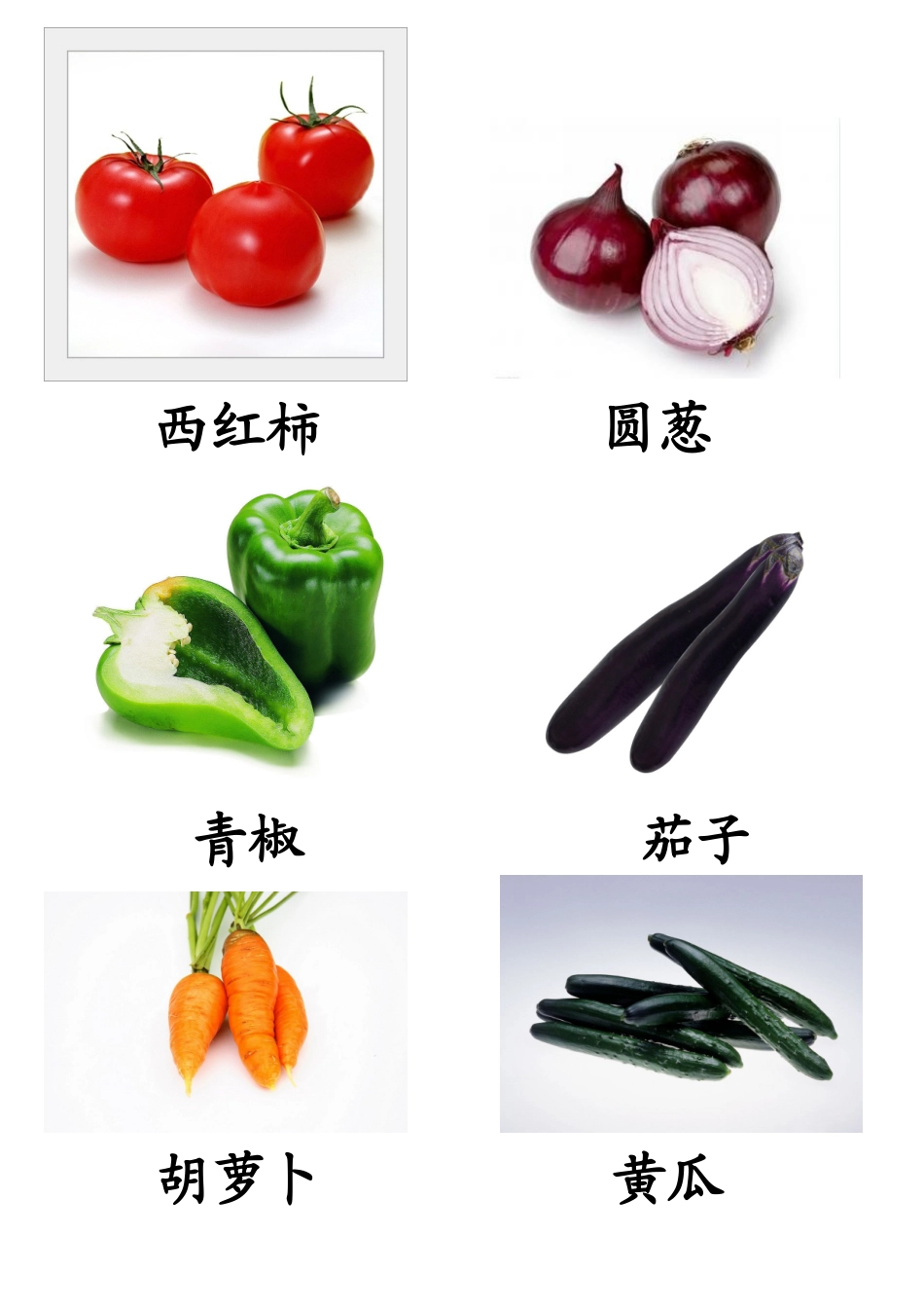 各种蔬菜图片总汇_第1页