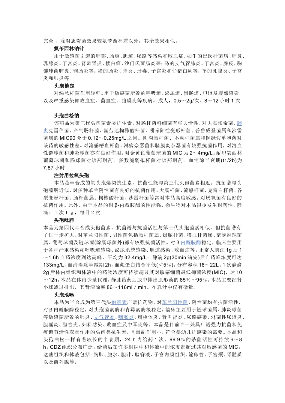 各抗生素作用特点_第2页