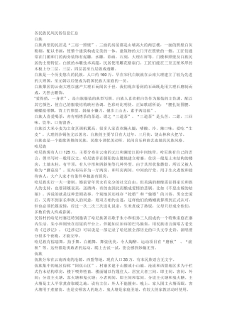 各民族民风民俗信息汇总