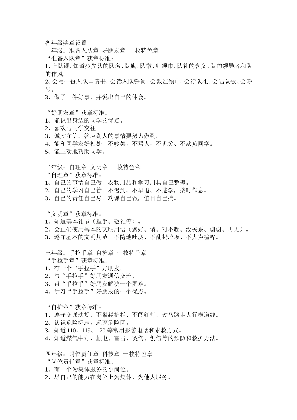 各年级雏鹰争章_第2页