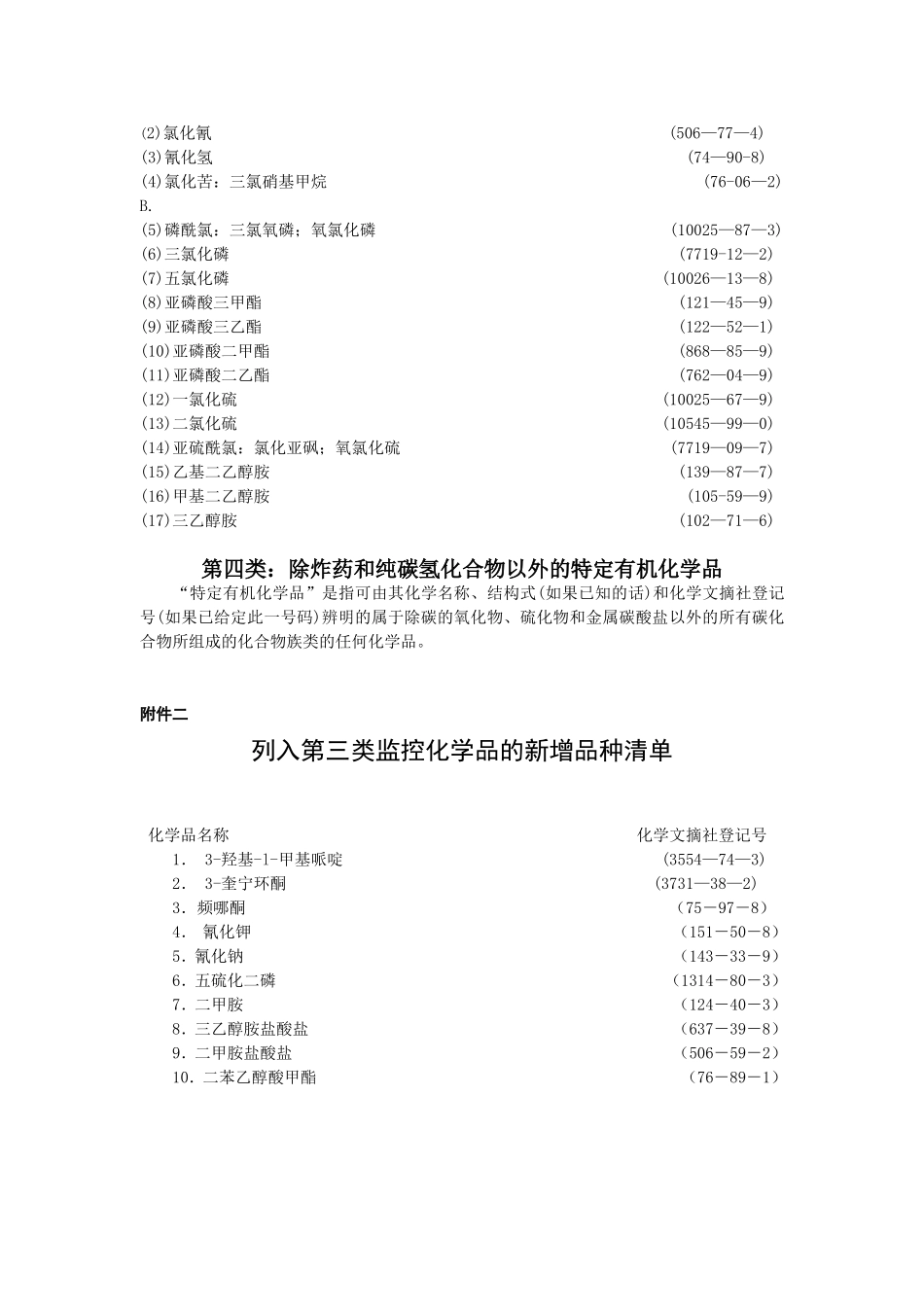 各类监控化学品名录_第3页