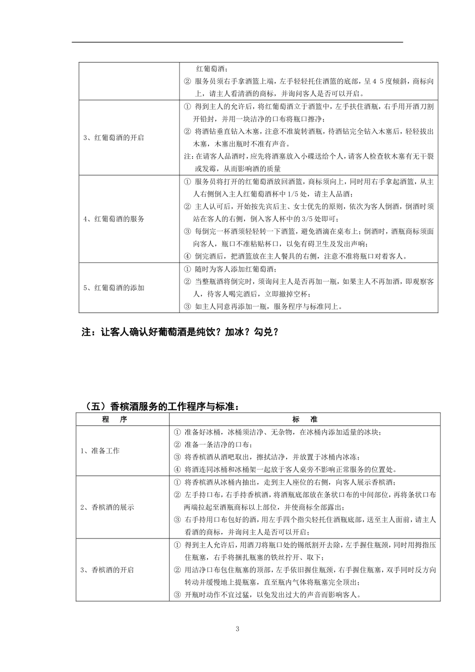 各类酒水服务标准与程序_第3页