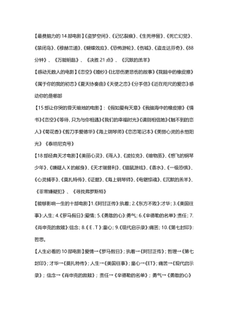 各类牛B电影-值得收藏