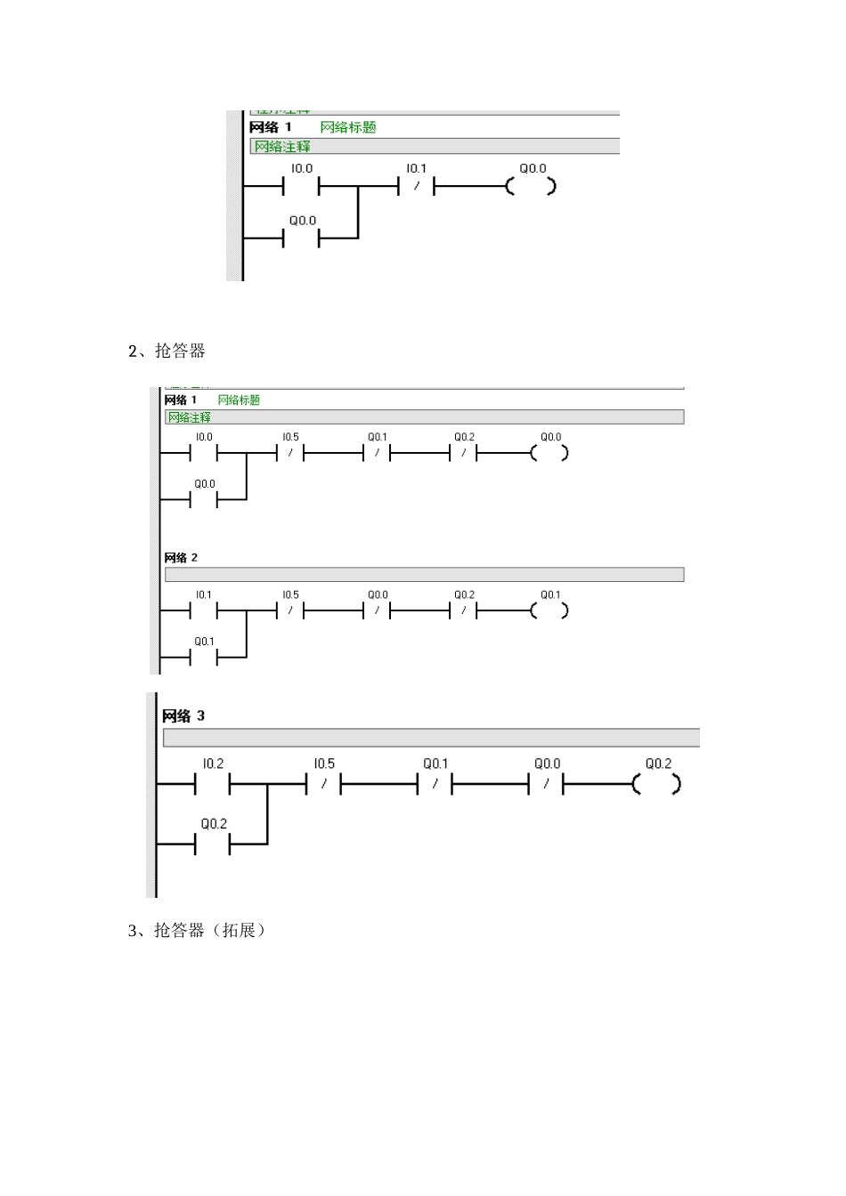 可编程控制器原理及应用PLC实验报告_第3页