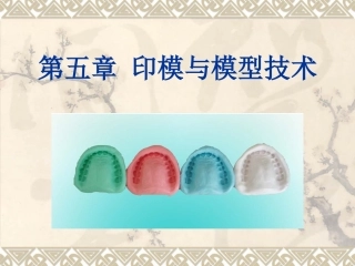 第五章印模与模型