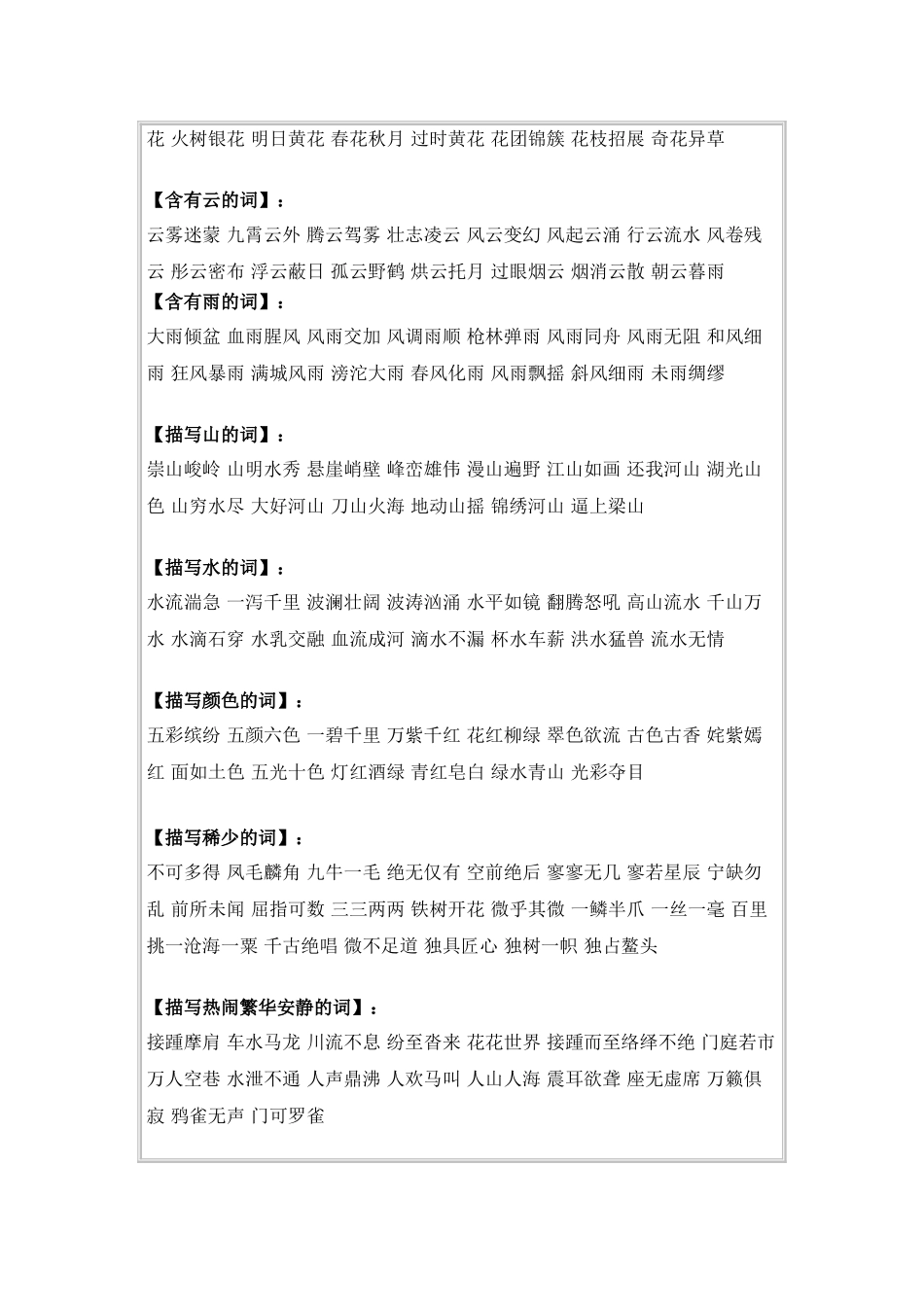 各类四字词语_第3页