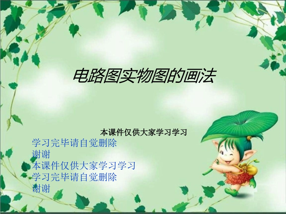 电路图实物图的画法_第1页